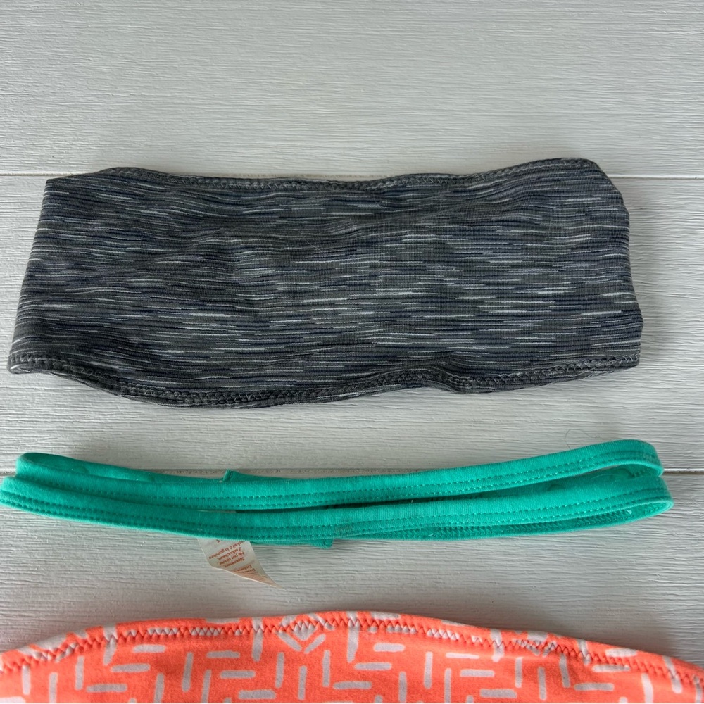 Lucy Headband Set in Black, Green, and Orange - Picture 4 of 7